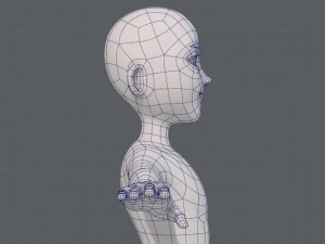 base mesh man character v18 3D Model