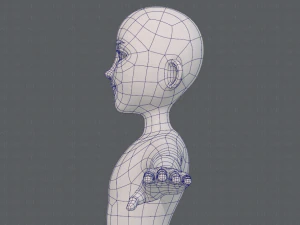 base mesh man character v18 3D Model