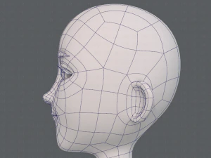 base mesh man character v18 3D Model