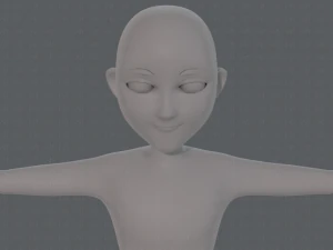 base mesh man character v18 3D Model