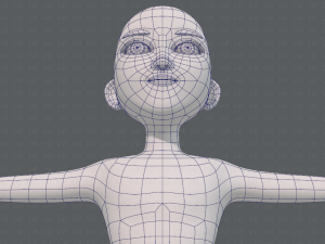 base mesh man character v18 3D-Modell