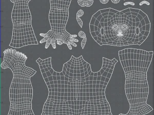 base mesh man character v18 3D Model