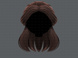 3d hair style for girl v61 Modelo 3D