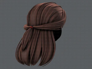 3d hair style for girl v61 3D Model