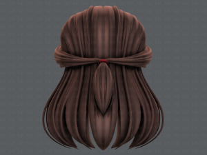 3d hair style for girl v61 Modelo 3D