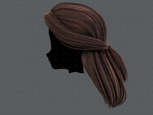 3d hair style for girl v61 Modelo 3D