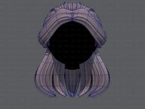 3d hair style for girl v61 Modelo 3D