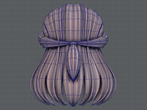 3d hair style for girl v61 Modelo 3D