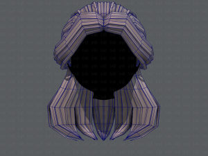 3d hair style for girl v61 Modelo 3D