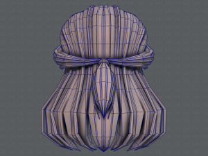 3d hair style for girl v61 Modelo 3D