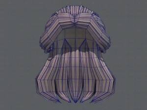 3d hair style for girl v61 3D Model