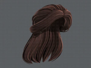 3d hair style for girl v61 3D Model