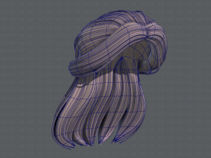 3d hair style for girl v61 Modelo 3D
