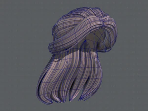 3d hair style for girl v61 3D Model
