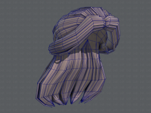 3d hair style for girl v61 Modelo 3D