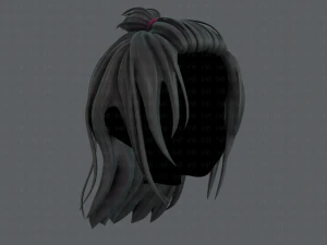 3d hair style for girl v62 3D Model