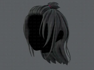 3d hair style for girl v62 3D Model