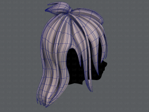 3d hair style for girl v62 3D Модель