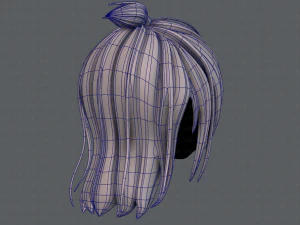 3d hair style for girl v62 3D Model