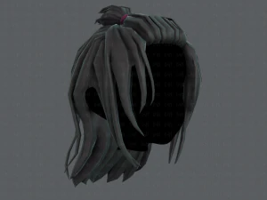 3d hair style for girl v62 3D Model