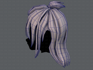 3d hair style for girl v62 3D Модель