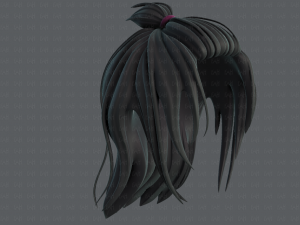 3d hair style for girl v62 3D Модель