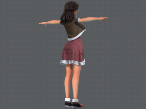 base womanv07 clothing v01 3D Модель