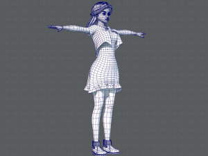 base womanv07 clothing v01 3D Модель