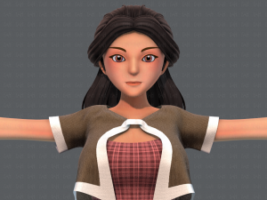 base womanv07 clothing v01 3D Модель