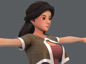 base womanv07 clothing v01 3D Модель