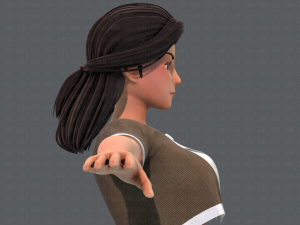 base womanv07 clothing v01 3D Модель