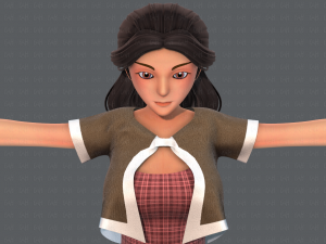 base womanv07 clothing v01 3D Модель