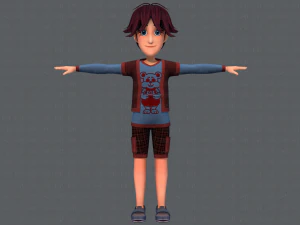 base boyv07 clothing v01 3D Model