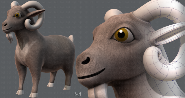 sheep v01 3D Model .c4d .max .obj .3ds .fbx .stl .blend 