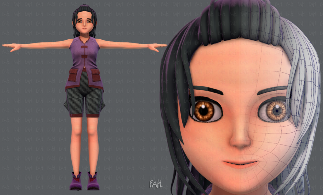 base girlv06 clothing v01 3D Модель .c4d .max .obj .3ds .fbx .stl .blend 