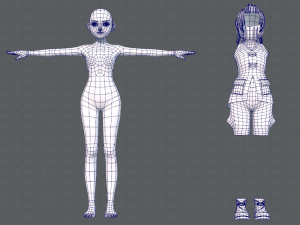 base girlv06 clothing v01 3D Модель