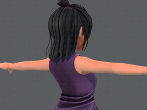 base girlv06 abbigliamento v01 Modello 3D