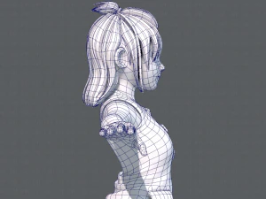 base girlv06 abbigliamento v01 Modello 3D