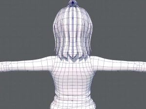 base girlv06 abbigliamento v01 Modello 3D