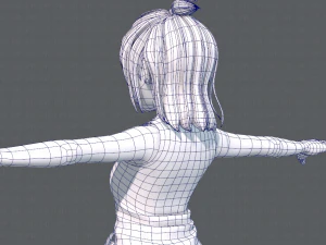 base girlv06 abbigliamento v01 Modello 3D