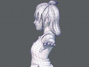 base girlv06 abbigliamento v01 Modello 3D