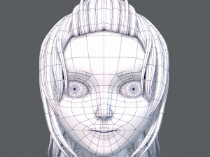 base girlv06 abbigliamento v01 Modello 3D