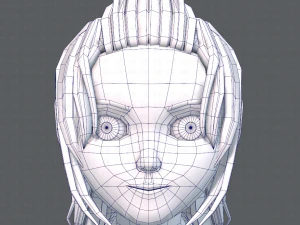 base girlv06 abbigliamento v01 Modello 3D