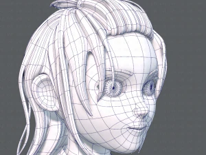 base girlv06 abbigliamento v01 Modello 3D