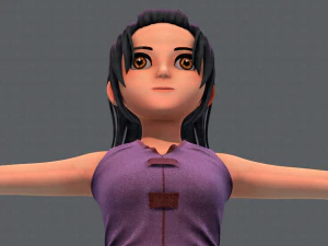 base girlv06 abbigliamento v01 Modello 3D