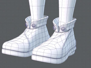 base girlv06 abbigliamento v01 Modello 3D