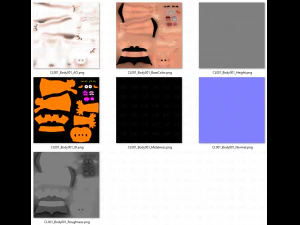 base girlv06 abbigliamento v01 Modello 3D