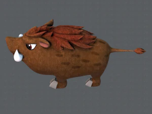 кабан v02 3D Модель