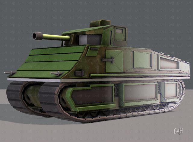 tank v01 Modello 3D .c4d .max .obj .3ds .fbx .stl .blend 