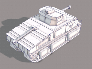 tank v01 Modello 3D